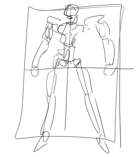 いつもこういうテキトーな所から描き始めます 