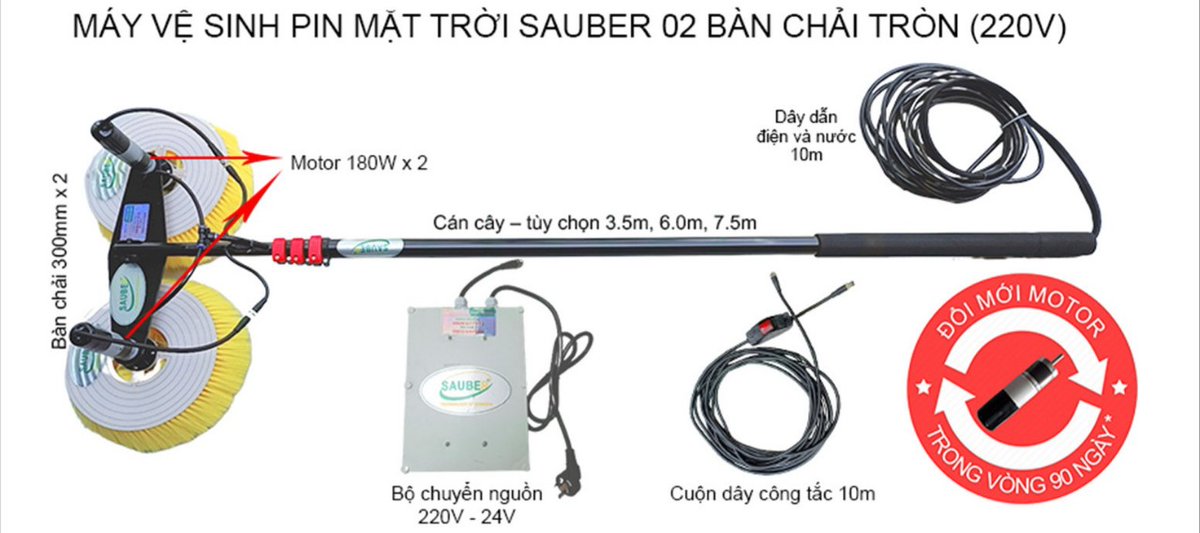 MinhPraha's tweet photo. MÁY VỆ SINH PIN MẶT TRỜI 2 BÀN CHẢI SDB DÙNG PIN 24V
HÀNG SẴN KHO
Cán cây dài tùy chọn kích thước 3.5m - 6.0m - 7.5m
Tiện dụng - Cải tiến mới - Gía rẻ hơn - Hiệu quả hơn
Zalo/Hotline  0975.303.302 - 0903.301.302 
#CHỔI_LAU_PIN_NĂNG_LƯỢNG_MẶT_TRỜI https://t.co/nW5UXwy5QK