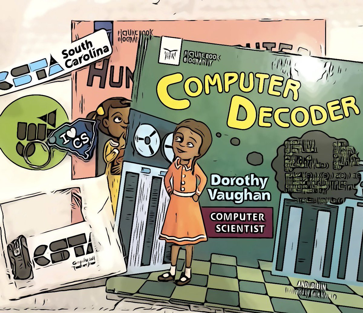 jjsm_10's tweet image. @SC_CSTA Thank you for the #CSPDWeekSC swag! I look forward to sharing these texts with students as we study engineering this year.