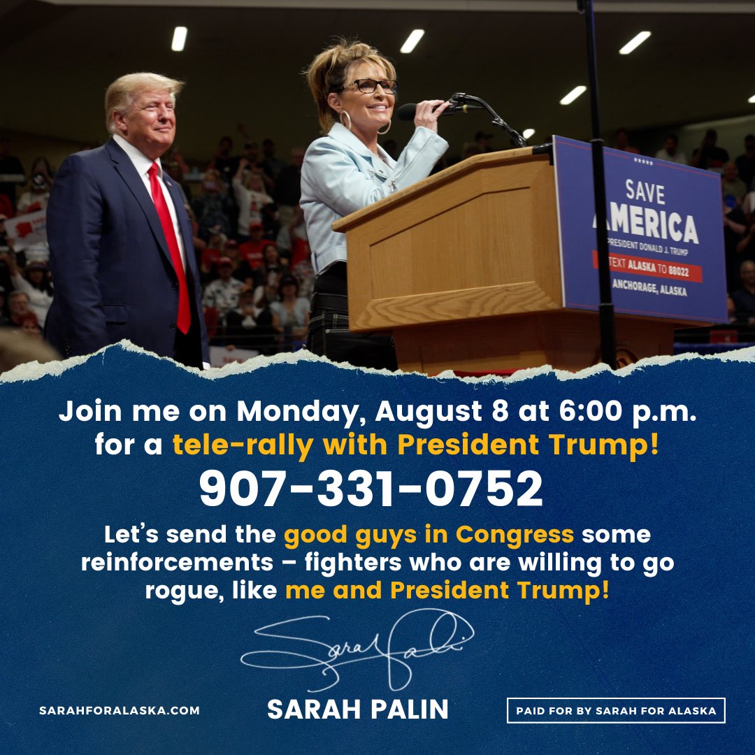 Sarah Palin tweet media