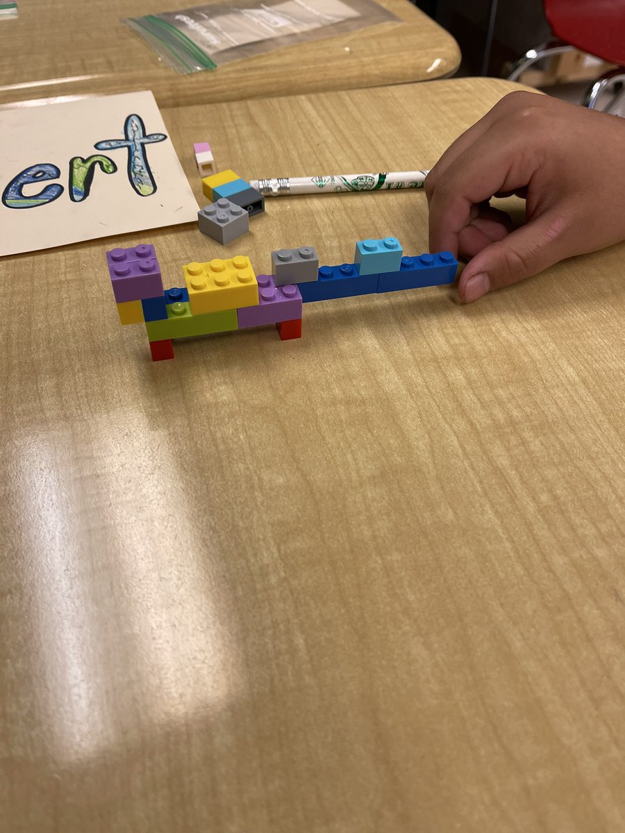 Day 2: Students received a bag of bricks to build something that represents them. They were thoughtful in their builds. For example, a dog to show playfulness, a bridge to show support for friends, and a gecko to show their chillness. Looking forward to what this group does next!
