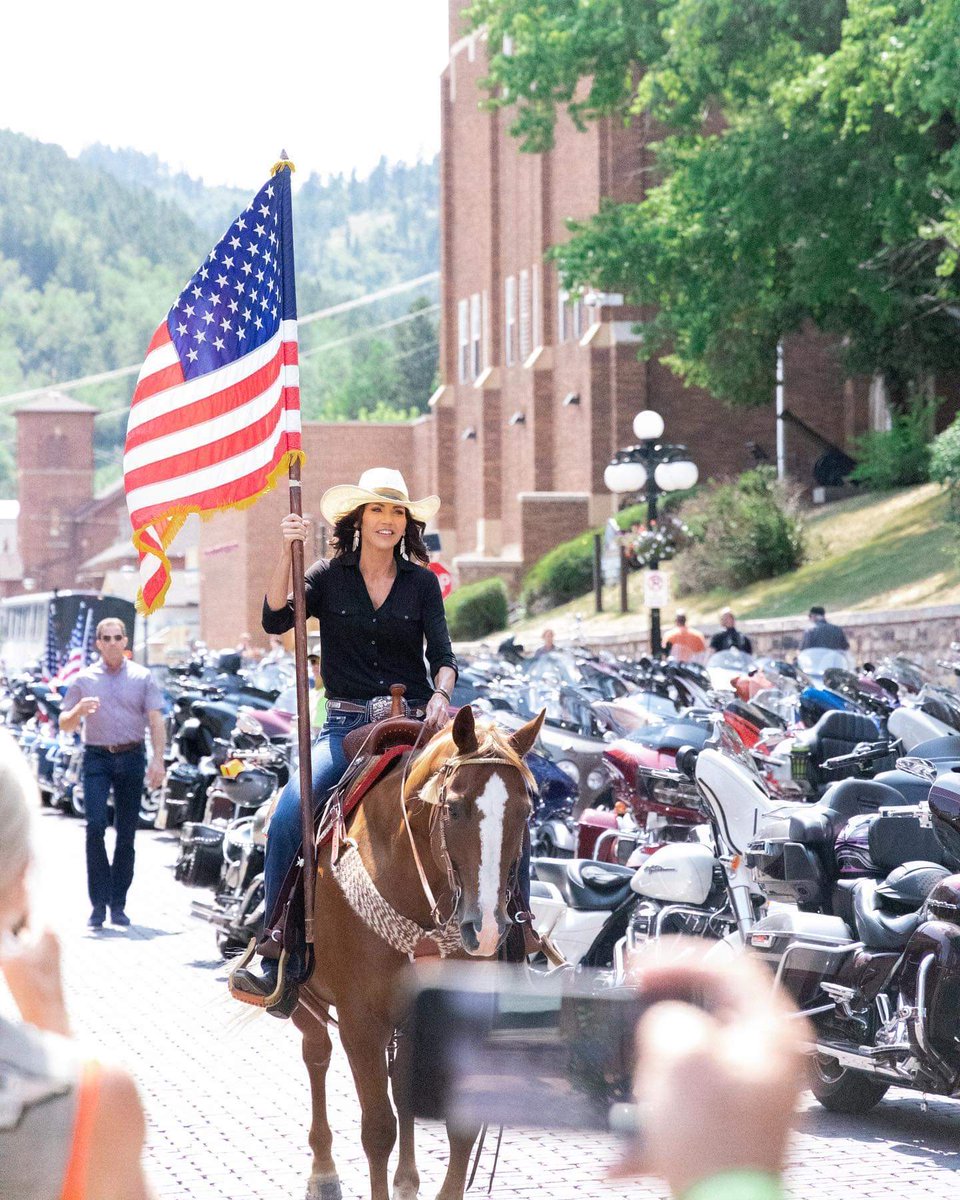 Governor Noem in Sturgis. ❤️❤️❤️