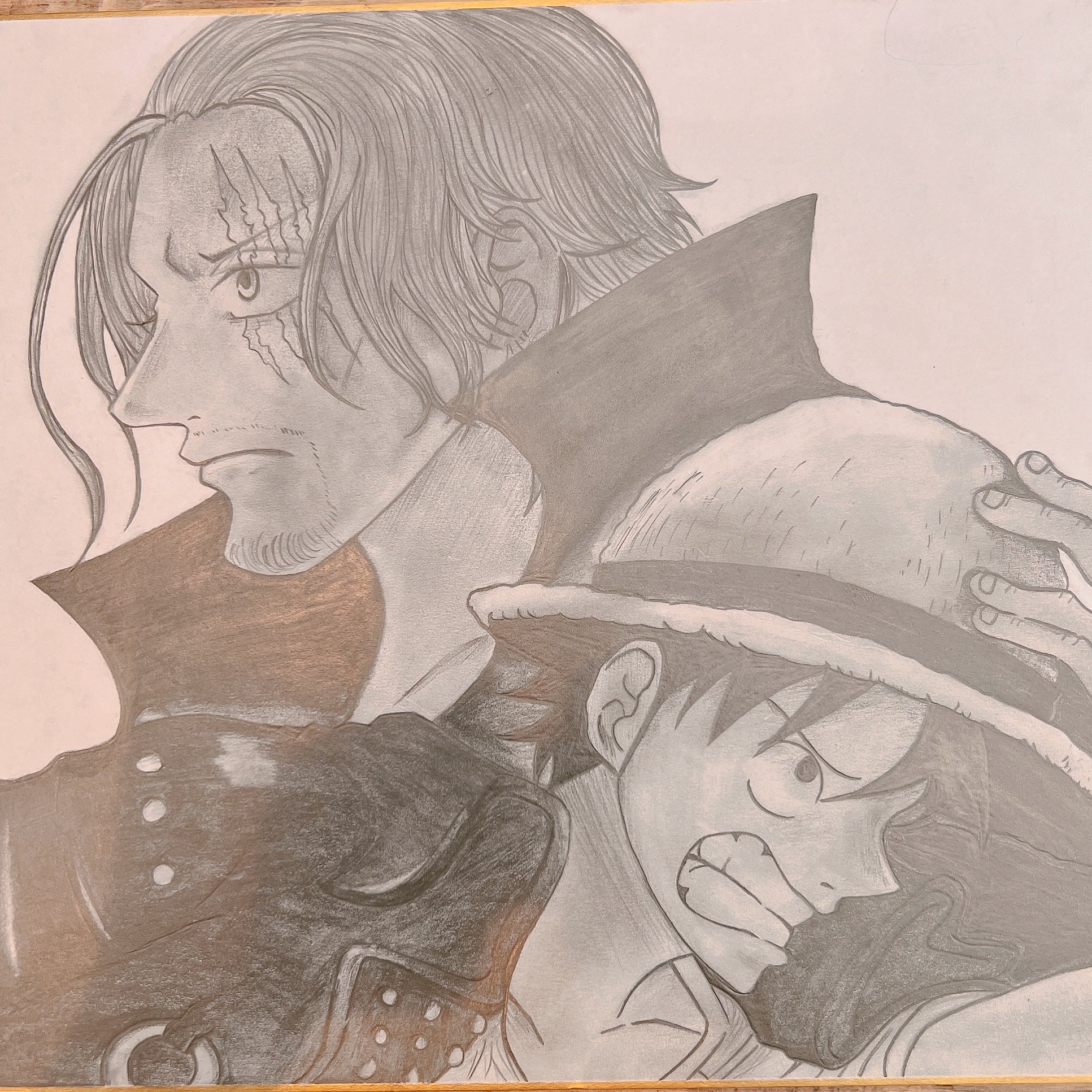 雅 Onepiece シャンクスとルフィ描いて見ました 今回は鉛筆だけです めっちゃ観に行きたい シャンクス描くの難しかった アニメ アニメ好きな人と繋がりたい イラスト ワンピース ワンピースフィルムレッド Onepiece Filmred ルフィ