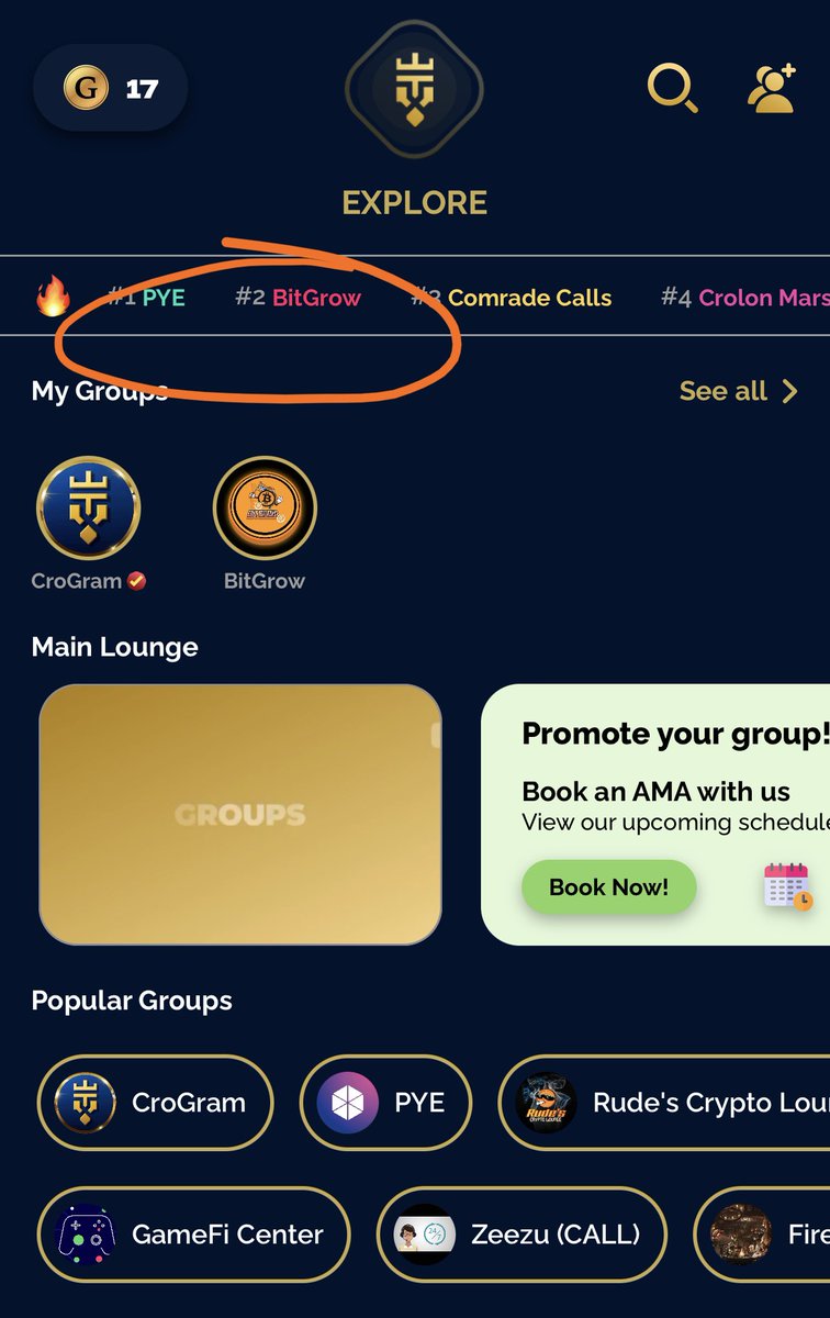 #Bitgrowers look look look… We are #Growth. We are now trending No. 2 on @crogramapp. Amazing accomplishments in one week. #LetsGrooooow <a href="/BitGrowBSC/">BitGrow #LetsGrow</a> #Growth  #Binance #BTC #Rewards #BSCGem #100xGem #1000xGem