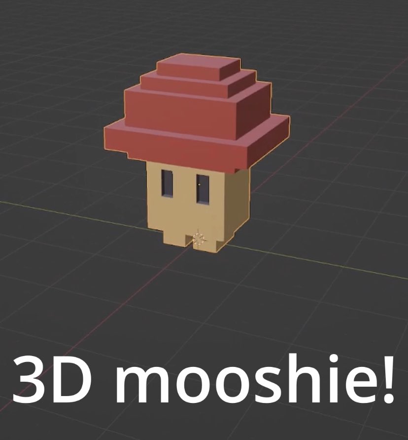 jchillystudios's tweet photo. This mooshie walks among us 👁👄👁 #gamedev #Blender3d #indiedev https://t.co/tZRfX5wZpk