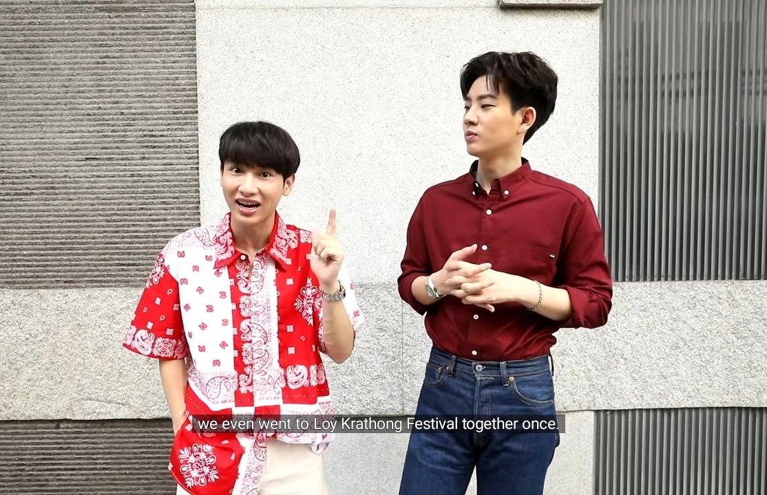 atppeach's tweet photo. the way off's mood change when gun mentioned abt going to loy krathong festival with toy then proceeds to bragging abt gun going with him once https://t.co/C7dRKelHzh