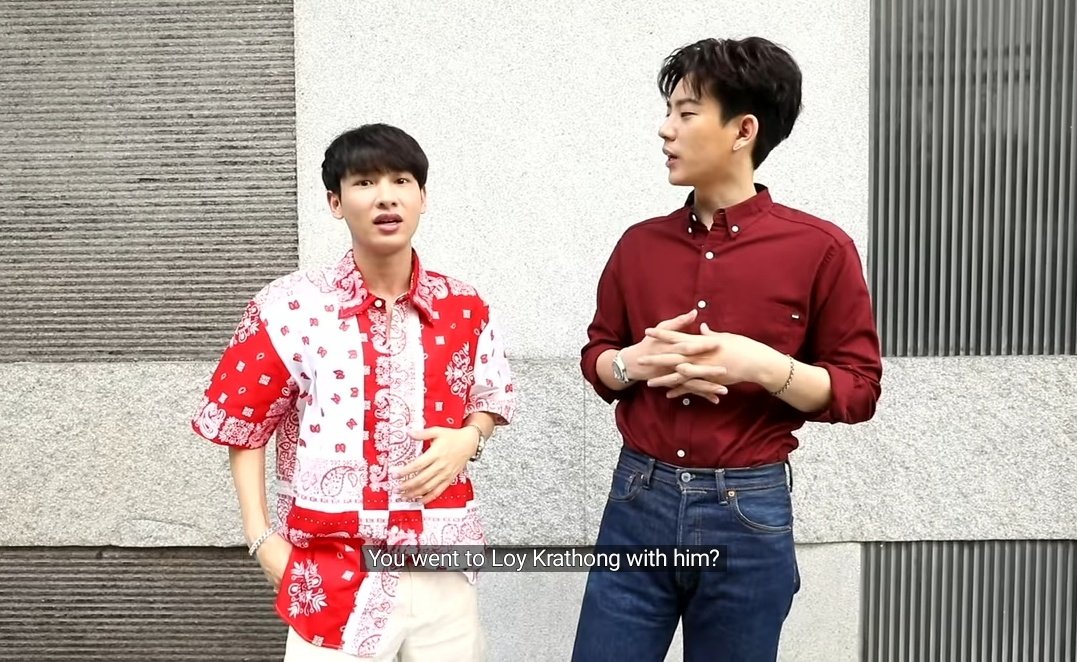 atppeach's tweet photo. the way off's mood change when gun mentioned abt going to loy krathong festival with toy then proceeds to bragging abt gun going with him once https://t.co/C7dRKelHzh