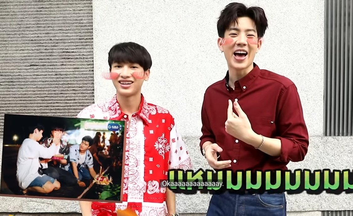 atppeach's tweet photo. the way off's mood change when gun mentioned abt going to loy krathong festival with toy then proceeds to bragging abt gun going with him once https://t.co/C7dRKelHzh