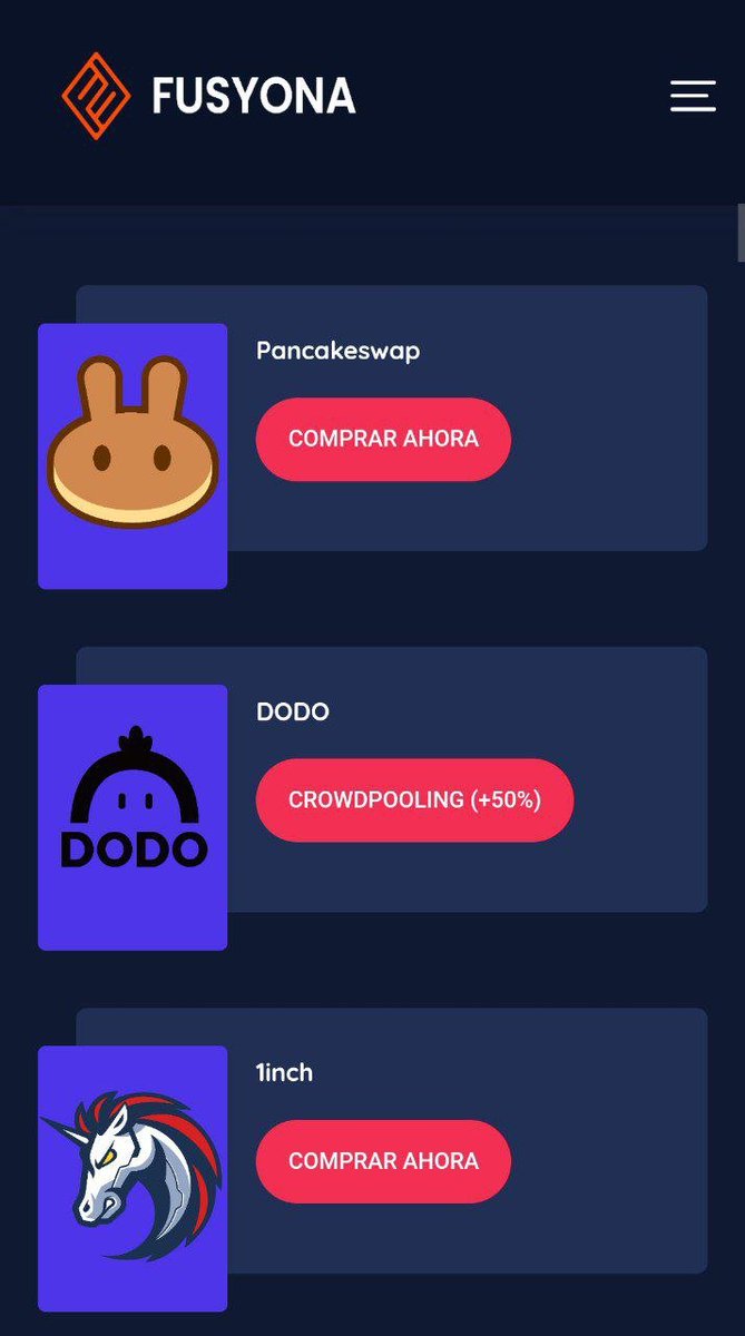 fusyona's tweet photo. Todos viendo las opciones que hay para #comprar el #FUSY #token 🤩❤️ https://t.co/QUHuYgOhws