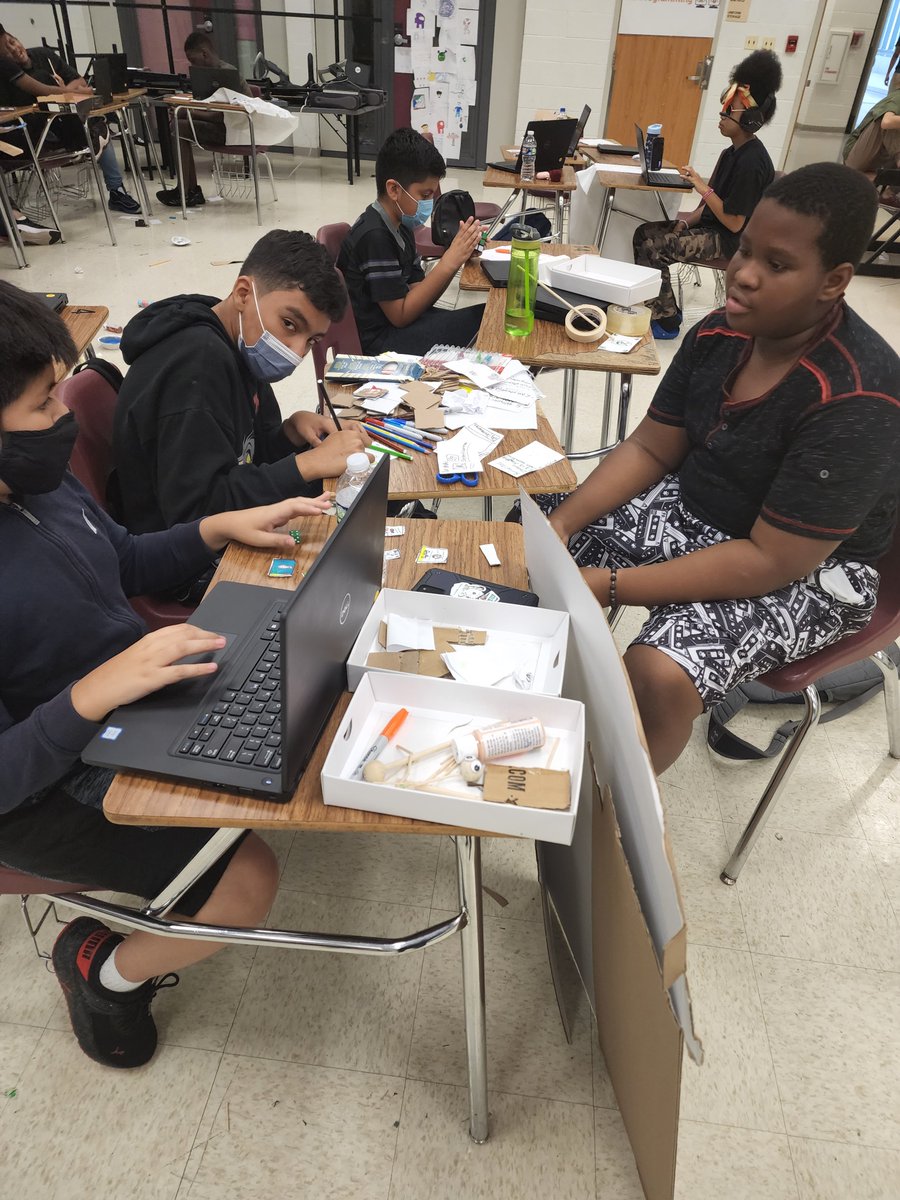 Title1_PGCPS's tweet photo. Architech Camp for rising 7th graders! Game design and coding camp! Just another awesome camp from #Title1pgcps at Bladensburg High School ! #pgcps #architech #gamedesign @HamptonConway https://t.co/D0lW7BdT8L