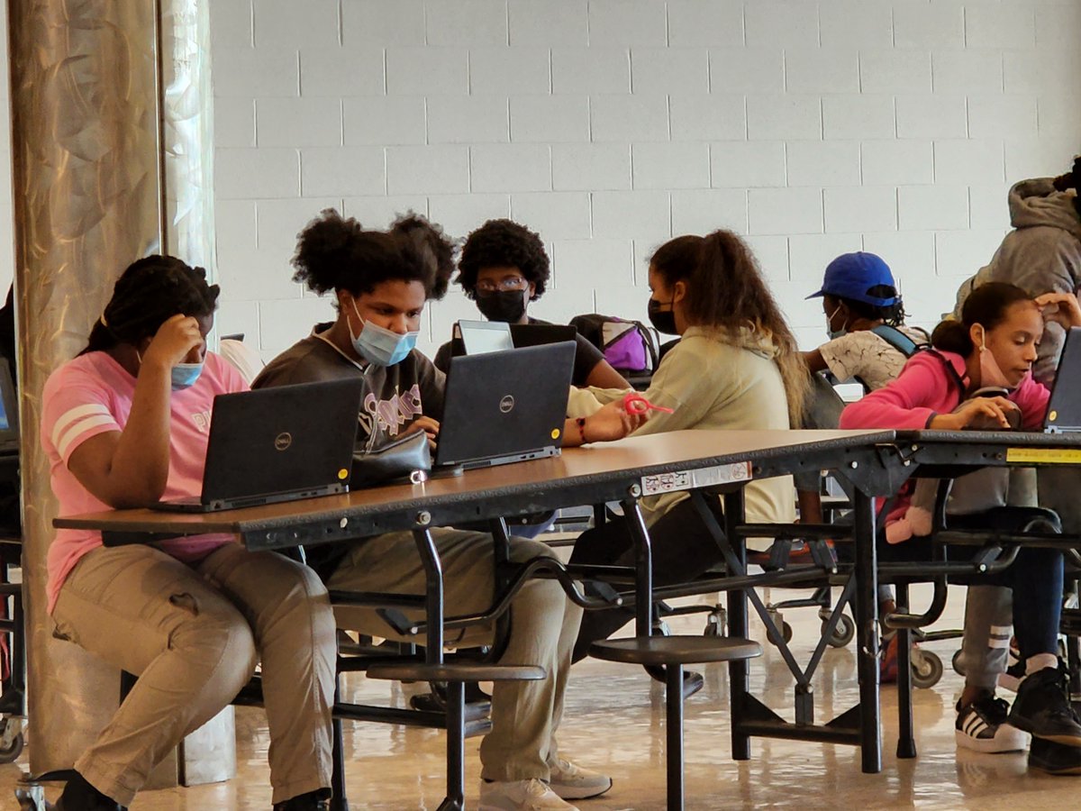 Title1_PGCPS's tweet photo. Architech Camp for rising 7th graders! Game design and coding camp! Just another awesome camp from #Title1pgcps at Bladensburg High School ! #pgcps #architech #gamedesign @HamptonConway https://t.co/D0lW7BdT8L