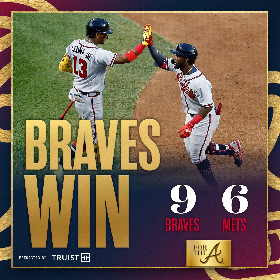 Braves's tweet photo. Big win in the Big Apple 💪

@TruistNews | #ForTheA https://t.co/Y5tT5gnNc4