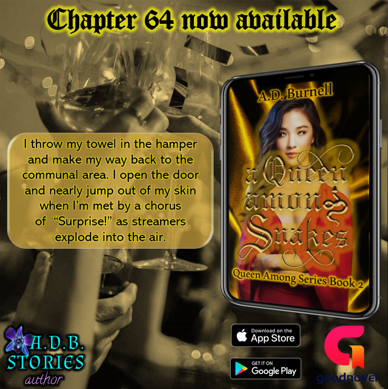 ADB_Stories's tweet photo. Book 2 in the #QueenAmong series #AQueenAmongSnakes is nearing its end. Which means in just a couple months it'll be releasing on paperback. It hasn't been performing very well on GoodNovel, but I'm not giving up! https://t.co/Ztx7H52jDD https://t.co/n49ngrQ6pW