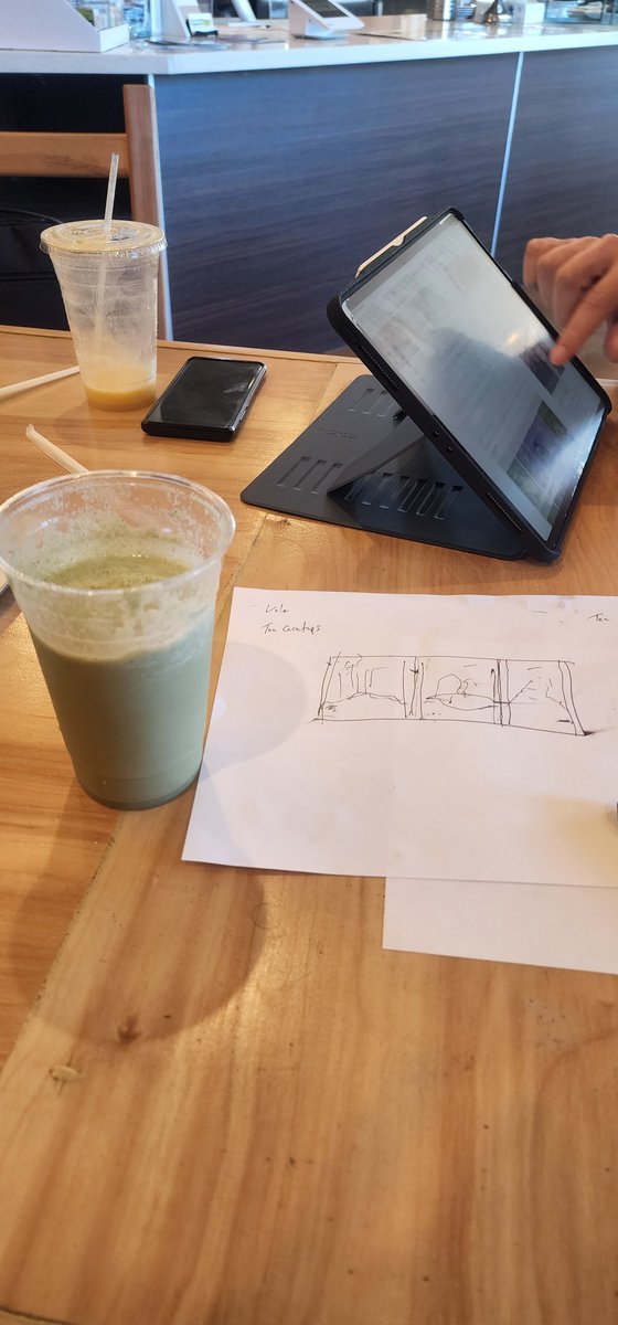 theteabook
#Drinking cucumber mint #chai smoothie. Working with the artist on our new series and need your help

We are going #Dinosaurs! We get 3.

1.) TEArannosaurus
2.)?
3.)?

Ideas: TEAradactyl, TEAceratops, BronTEAsaurus, VelocirapTEAr
Your ideas? Favorites?
#puns #tea #art