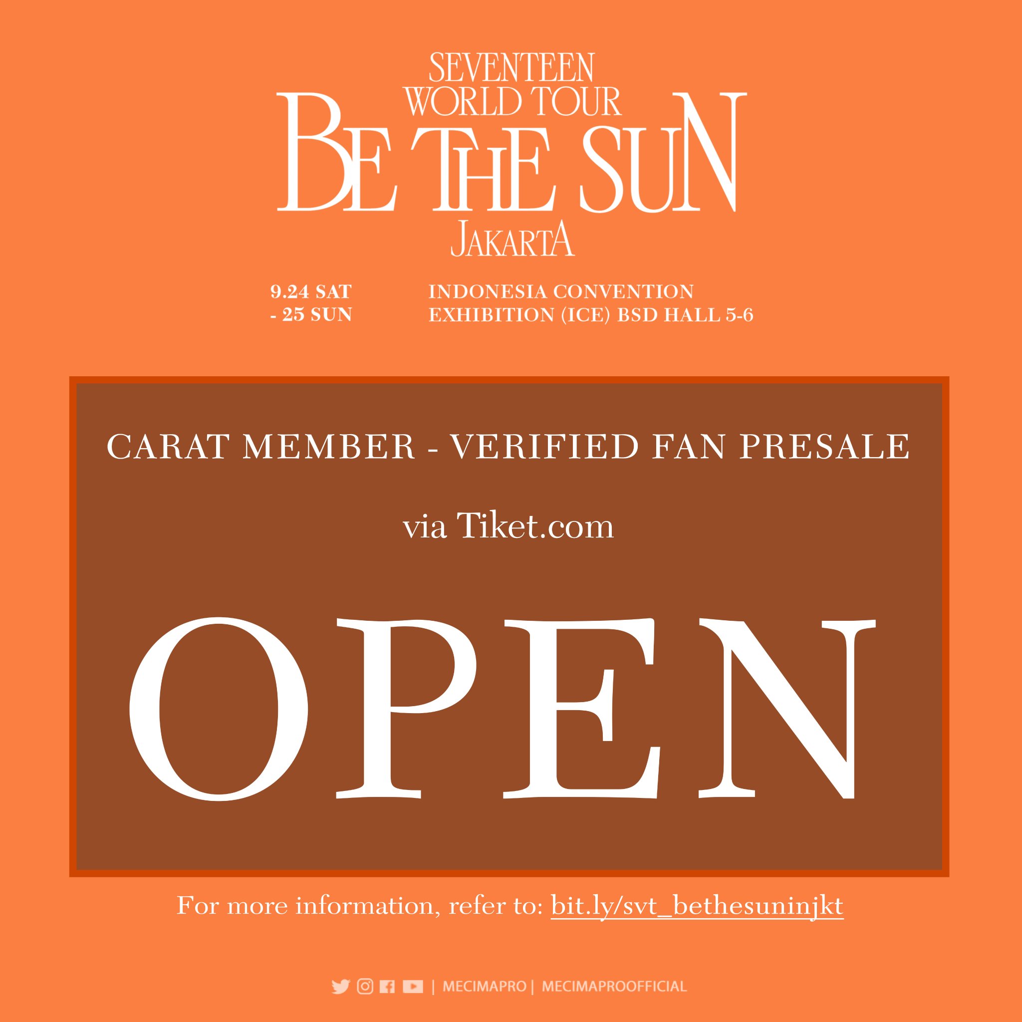 MCP on Twitter "BETHESUNinJKT CARAT MEMBER VERIFIED FAN PRESALE
