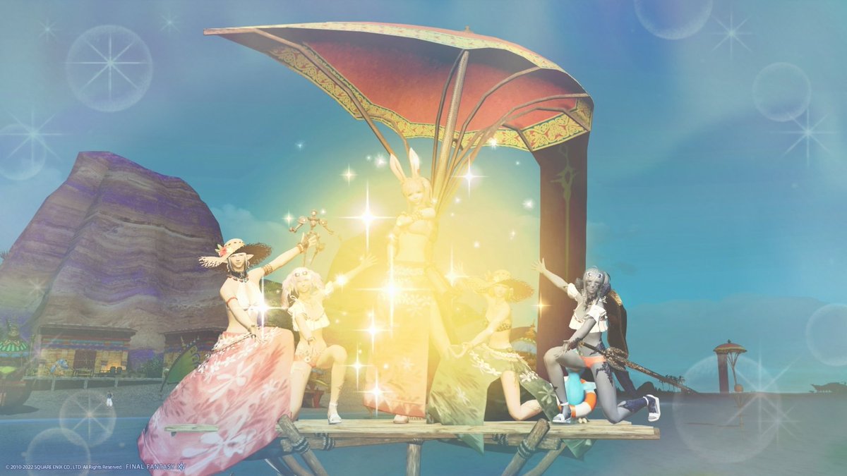 lilytan_game's tweet photo. 夏のリリタン大放出祭を開催🏮💰✨
みんな水着で行ったらなんと魔紋が
開く開く開く開く🚪✨
布も人数分を回収できて、イイかんじ✧◝(⁰▿⁰)◜✧
『常に低姿勢でいきつつ、高みを目指す』これ今回の教訓でーぇす📝
#FF14 #Mana #Ixion #mapmap https://t.co/3beJU54ZDu