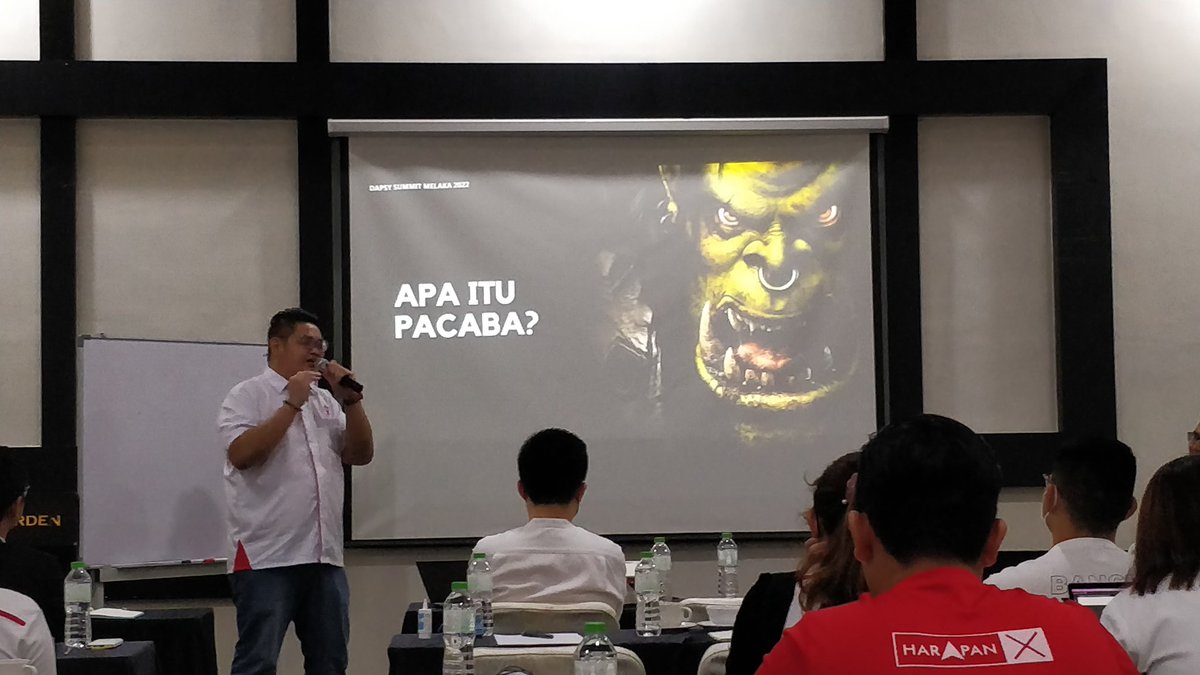amuyo_tomoko's tweet photo. DAPSY Summit Melaka 2022 (Modul 2)
Do you know what is PACABA?
Saudara Danny sharing's session on The Importance of #PACABA
.
.
.
#DAP #DAPSY #DAPSYSummitMelaka https://t.co/ILUGxZ0lTu