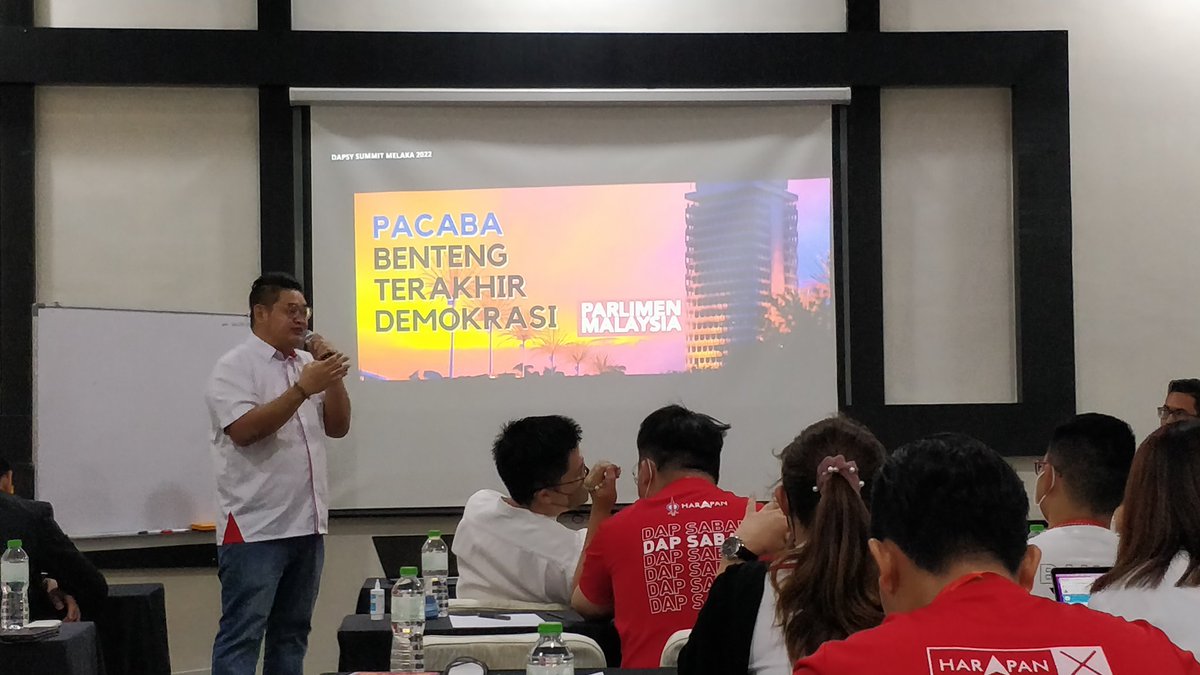 amuyo_tomoko's tweet photo. DAPSY Summit Melaka 2022 (Modul 2)
Do you know what is PACABA?
Saudara Danny sharing's session on The Importance of #PACABA
.
.
.
#DAP #DAPSY #DAPSYSummitMelaka https://t.co/ILUGxZ0lTu