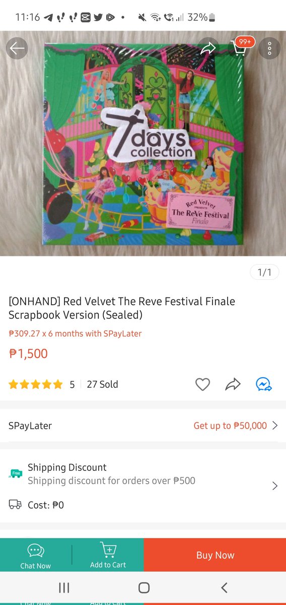 yeribebe26's tweet photo. @ShopeePH Red Velvet The Reve Festival Finale Scrapbook Version 🙏🙏🙏 #Daebak2Back https://t.co/dgQvHMT81X