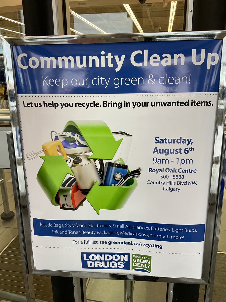 Join us at 500,8888 Country Hill Blvd for the RROCA Community Cleanup 9:00am to 1:00pm in the London Drugs parking lot.