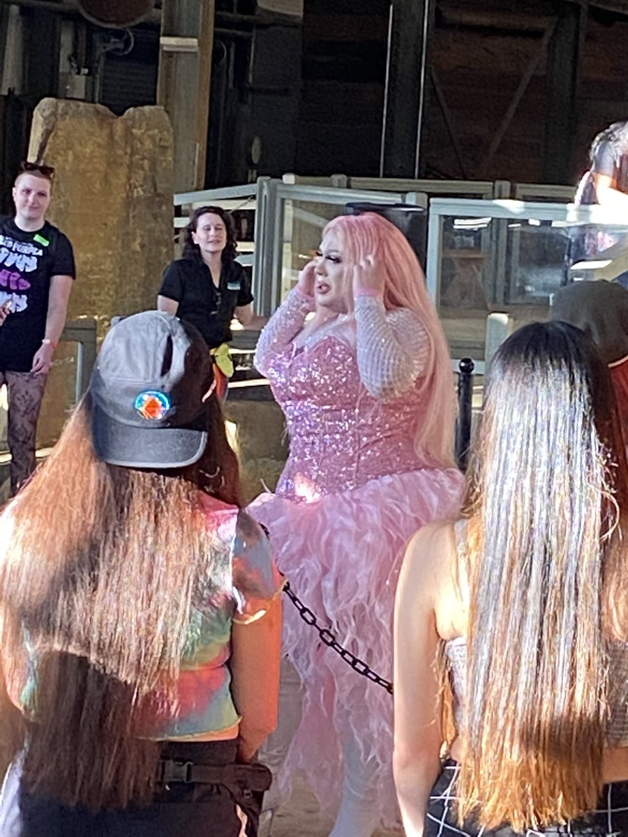 bjbenham's tweet photo. So much fun @BritanniaMine Pride Night. The show “Old Town, New Queens” was great. Fun to see a drag show live and to sing along on “We Will , We Will Rock You!” https://t.co/mBspexO32b