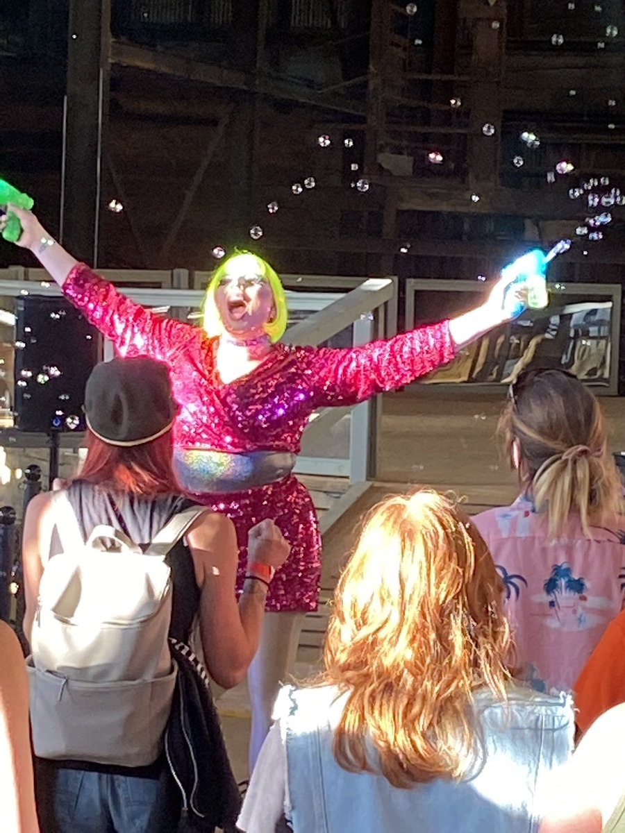 So much fun @BritanniaMine Pride Night. The show “Old Town, New Queens” was great. Fun to see a drag show live and to sing along on “We Will , We Will Rock You!”