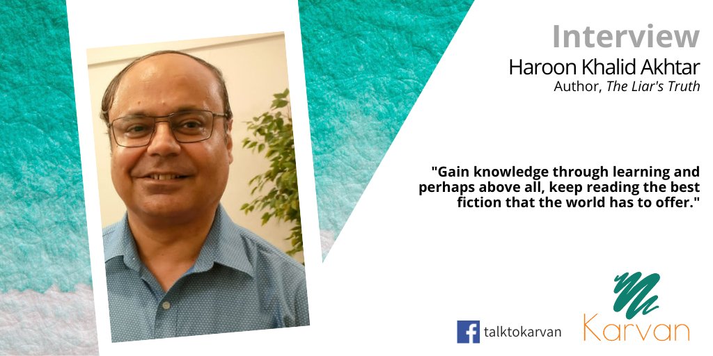 wearekarvan's tweet photo. Haroon Khalid Akhtar, author of The Liar's Truth talks to Karvan about his writing thoughts and style in this exclusive interview. 

https://t.co/s3wAriZGRL

#Interview #Karvan #HaroonKhalidAkhtar #TheLiarsTruth https://t.co/Z1BSnBwqek