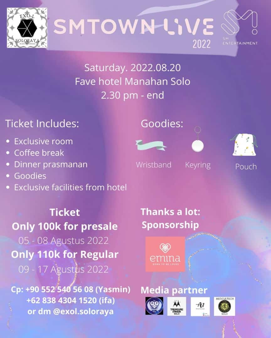 Reloey4's tweet photo. hallo SMstan yang domisili di solo dan sekitarnya ada yang mau nobar ga nih?

L1485 FOR LIFE 🤍
#smtown2022 https://t.co/IiiavIVxNc