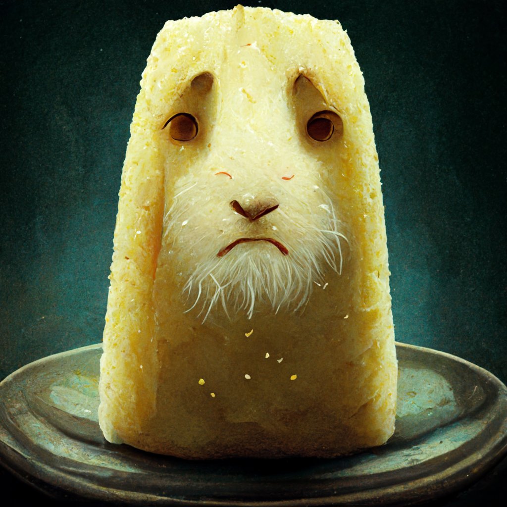 I fed <a href="/joelycett/">Joe Lycett</a> 's quote "unfortunately hopefully doth butter no parsnips" into an ai and it made this.