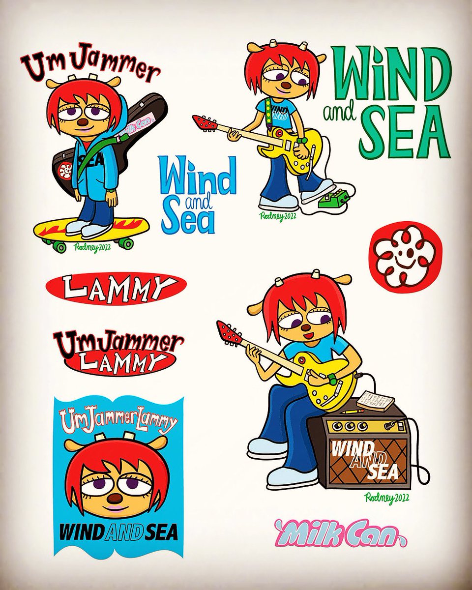 新品 WIND AND SEA ウンジャマラミー パラッパラッパー レッド L 新品 WIND AND SEA ウンジャマラミー パラッパラッパー レッド L