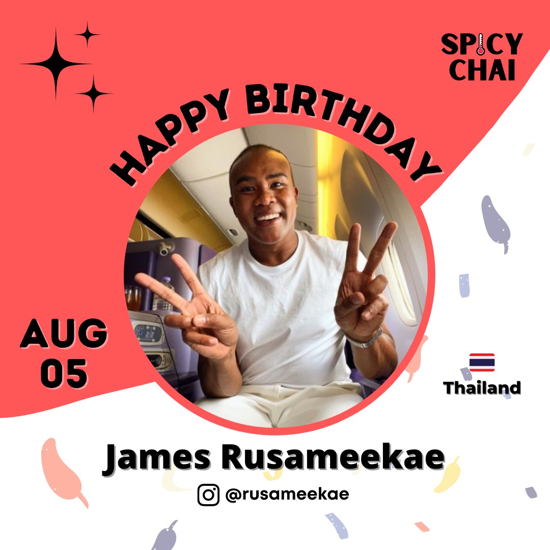spicychai2021's tweet photo. Happy Birthday, James Rusameekae! ððķ
Did you know?
James is a Thai actor. And debuted his acting career last 2016 on "Club Friday To Be Continued: Minty and Miu".
#JamesRusameekae
#WhyRU
#ClubFridayToBeContinued
#SPICYCHAI https://t.co/KBKZN5yH7j