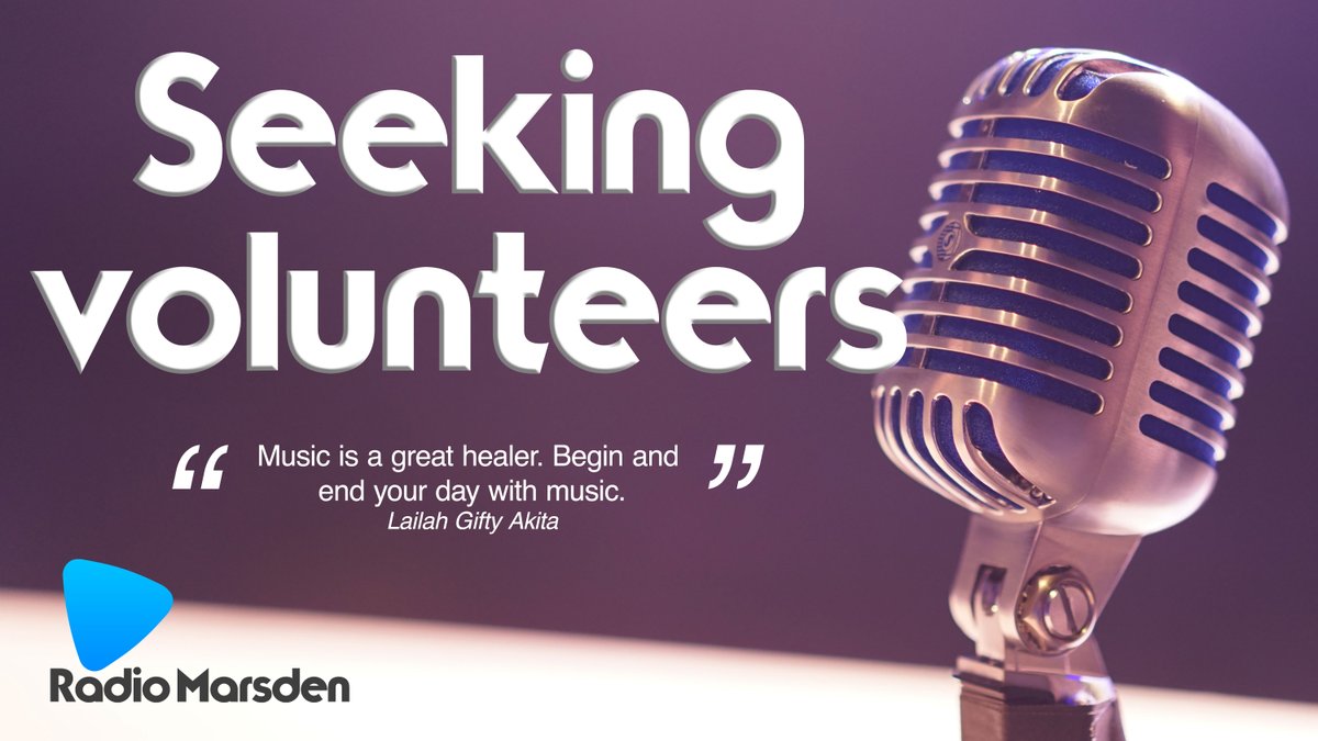 Radio Marsden is seeking new volunteers. No experience necessary. Enthusiasm essential.

#hospitalradio is a welcome distraction for people dealing with ill health. It's incredibly rewarding. Join our passionate team, supporting the <a href="/royalmarsdenNHS/">The Royal Marsden NHS Foundation Trust</a>.

radiomarsden.co.uk/become-a-membe…