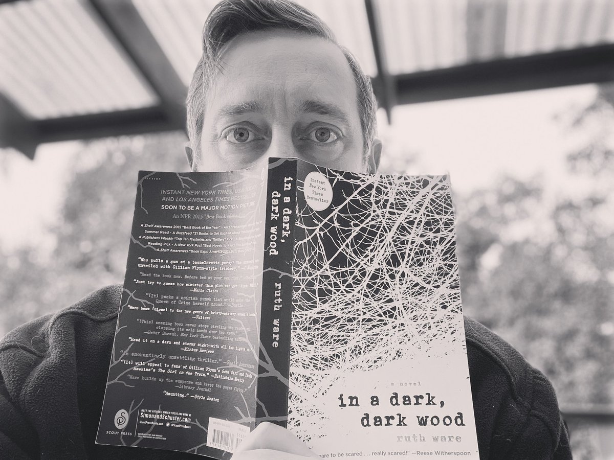 MichaelWThomson's tweet photo. A bit of self isolation reading 📖…in a dark, dark wood…@ruthwarewriter @ReeseW @jimkwik #ruthware #inadarkdarkwood #scared #read #brainhealth https://t.co/g37xepGTOJ
