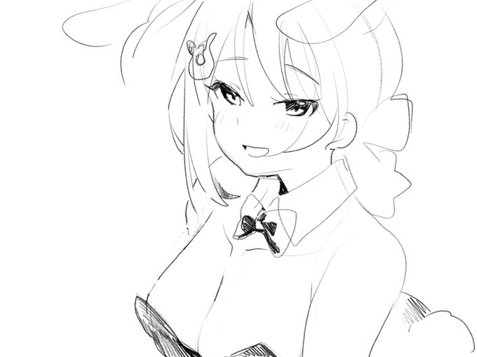 バニーの日に長鯨ちゃん描こうとして即力尽きたらしい。 