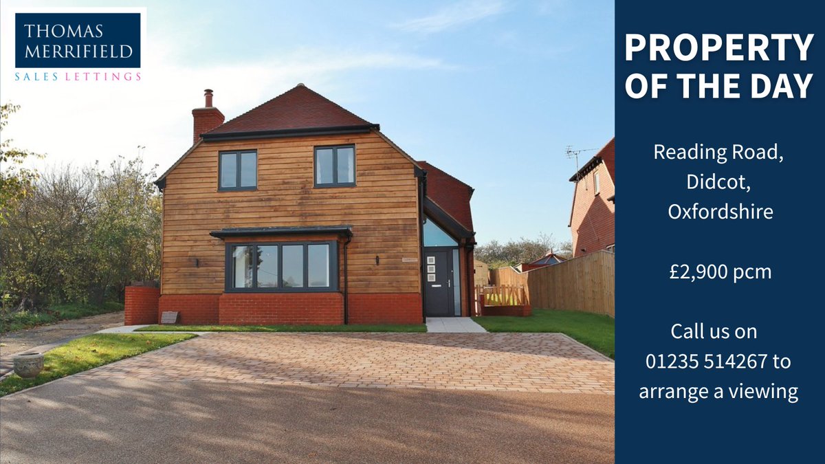 TMSalesLettings's tweet photo. DIDCOT, OXFORDSHIRE

Detached 4 bedroom house within walking distance of Harwell. Open plan ground floor accommodation. 12 month tenancy. Find out more: https://t.co/MYycQ50iXK

#OxfordshireRentals #FamilyHome https://t.co/7jUdp9oqIn