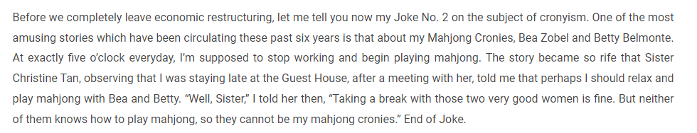 imnotyourExxx's tweet photo. Guess kung kaninong speech to #itsajoke #mahjong #MAIDinMALACANANG https://t.co/0TVcqNlBNQ
