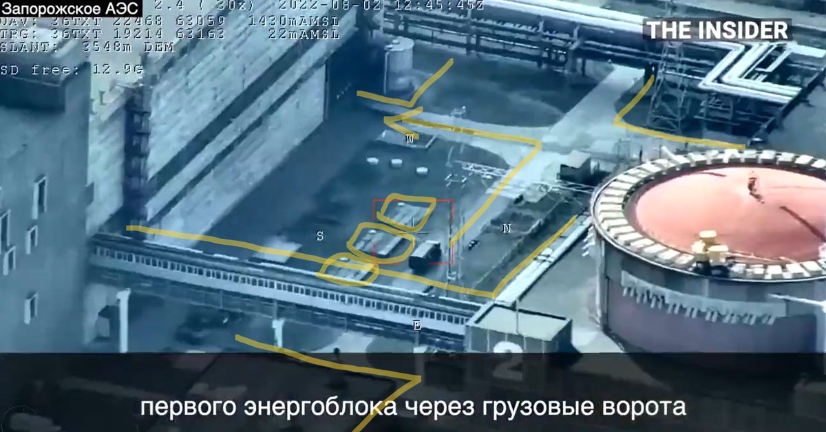 Arvelleg1's tweet image. @Geoconfirmed @WarMonitor3 @DefMon3 @IAPonomarenko @iaeaorg 
The trucks enter into this building: goo.gl/maps/YwmUgrUVq…