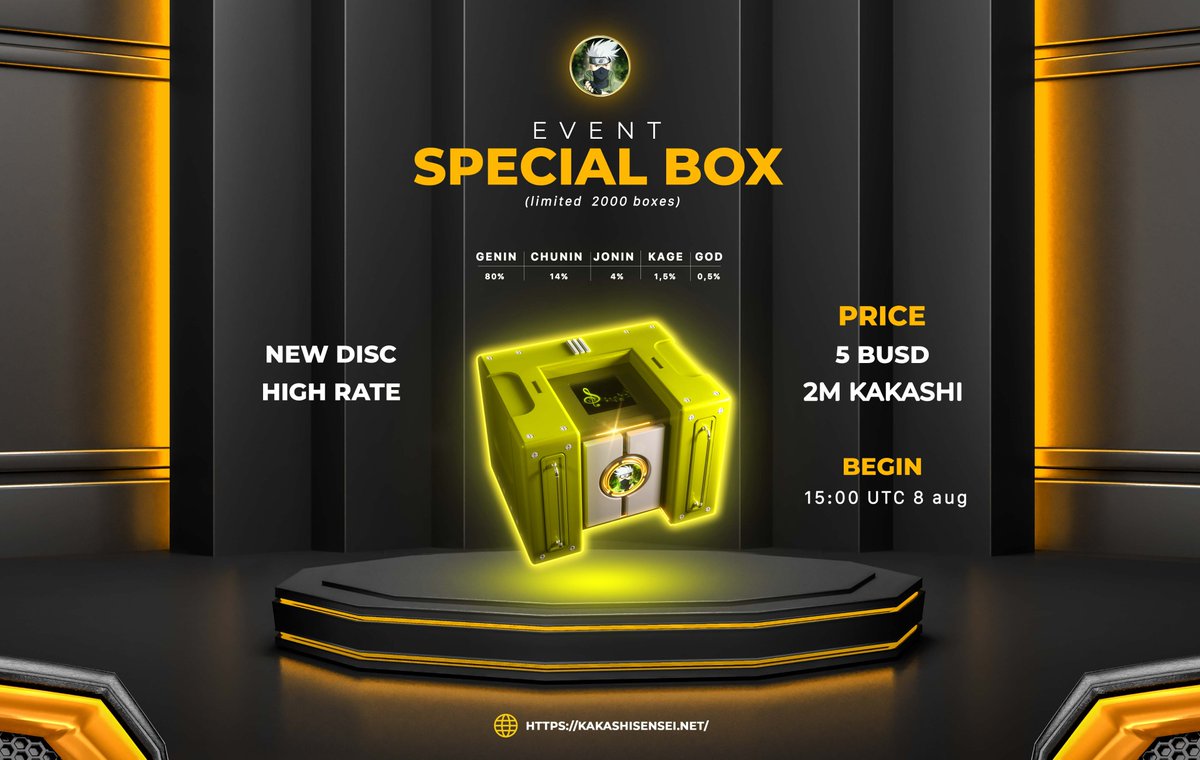 New event comes! The only chance to own God Disc, check it out! 🍃💿

For more details, visit: t.me/KakashiSenseiO…

#KakashiSensei #KakashiApp