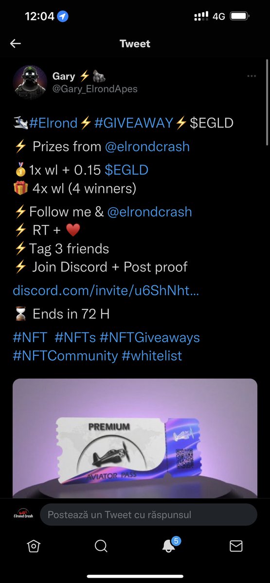 MultiversxCrash's tweet photo. @Gary_ElrondApes “join discord + post proof” https://t.co/liQZ5xoFqs