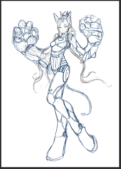 #ぼくがかんがえたつおいジャガーノート
獣人風装備のジャガーノート。スピードで翻弄して手足の爪のヒートブレードで敵を切り裂く。相手はタヒぬ( 