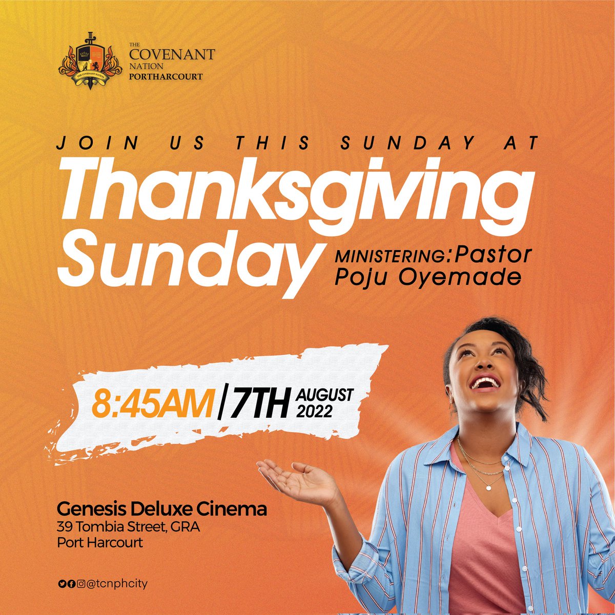 It's a brand new month and we're excited! Join us tomorrow as we go to God with praises and thanksgiving... See you there!