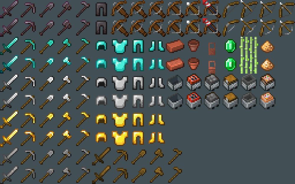 ModSully's tweet photo. Everything I got so far for the next Sully's Peeves update!
Top sprites are the old sprites!
#Minecraft #mcfeedback https://t.co/LmjsqhQxuq