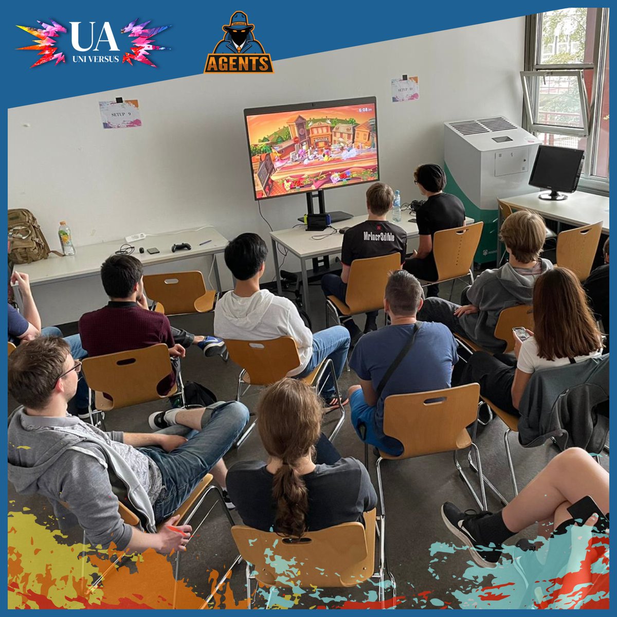 AgentsBielefeld's tweet photo. Gute Stimmung bei unserem letzten Smash Event in der @unibielefeld 🙏 wir bedanken uns wie immer bei allen Teilnehmerinnen und Teilnehmern. Herzlichen Glückwunsch auch an den Gewinner #Valy! 👏

#bielefeld #hsg #SmashUltimate https://t.co/SxQfms9A2V