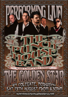 PunchHouseBand's tweet photo. Next weekend is a busy one for us. If you are, or can be, in the fine city of Norwich do come &amp; see the band at The Golden Star on Saturday 8.30pm and / or The Rosebery on Sunday 6.00pm #livemusic https://t.co/YVwIj8xGAV