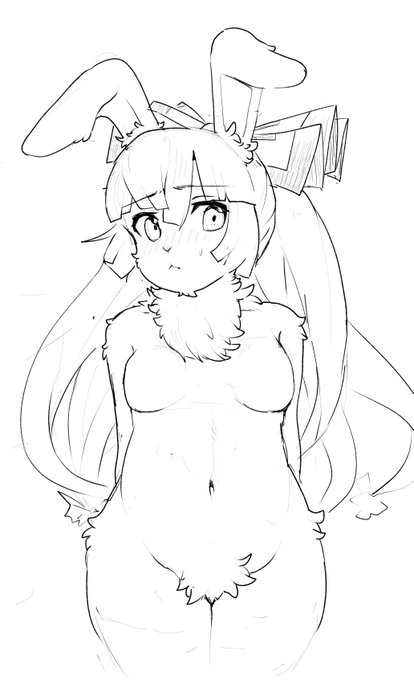 ウサケモった妹紅描きたくなったので 