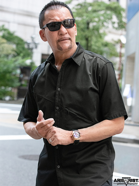 蝶野正洋着用アイテム #アリストトリスト #ARISTRIST コットンサテン