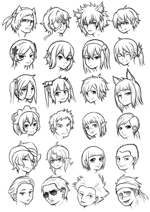 イラストが出来あがらないので、
ラクガキを投稿!

見たアニメのキャラの顔を
1日1体くらい描いてたものです
目や髪型を参考に使えればと思って
日々描いてます

このままだとまたイラスト投稿するものがたまらないのでどうするべきか考えなくては‼︎ヽ(‾д‾;)ノ=3=3=3 