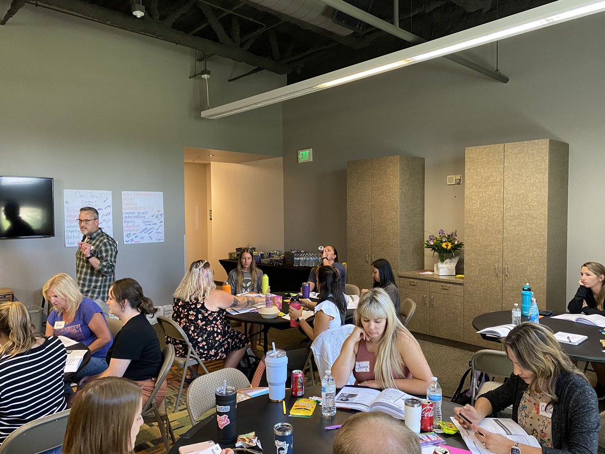 CathyOSVVSD's tweet photo. I thoroughly enjoyed joining Thunder Valley K-8 staff for Capturing Kids’ Hearts training. It has the power to transform a school! “If you have a child’s heart.. you have a child’s mind.”
#stvrainstorm #learningbydesign @SVVSD https://t.co/6rhkQTbO0L