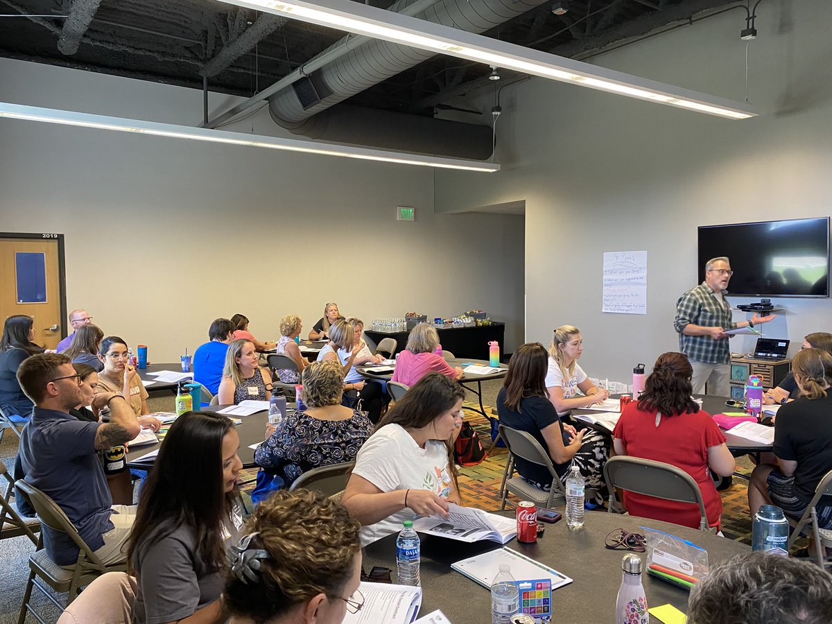 CathyOSVVSD's tweet photo. I thoroughly enjoyed joining Thunder Valley K-8 staff for Capturing Kids’ Hearts training. It has the power to transform a school! “If you have a child’s heart.. you have a child’s mind.”
#stvrainstorm #learningbydesign @SVVSD https://t.co/6rhkQTbO0L