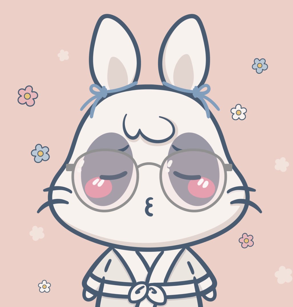 Meet my ear-resistable bunnies🐰🐰😍😍 

There’s still time to mint &amp; get one of these🐰for yourself ♥️ <a href="/PowPowNFT/">PowPow Originals 🌸</a>